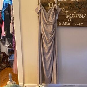 Elegant Cream Evening Gown